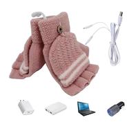 Gants chauffants électriques, chauffants électriques, demi-doigts | Gants chauffants avec fonction thermique pour cyclisme, conduite, randonnée, pêche, ski, adaptés pour les activités de plein