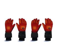 Gants Chauffants électriques en Lot de 2, Ants Thermiques à écran Tactile avec 3 Niveaux de Chaleur, Rechargeables for Courant continu, étanches, Coupe-Vent et Chauds pour l'hiver, Parfaits