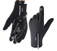 Gants chauffants électriques - Gants de ski d'hiver confortables - Gants à neige coupe-vent - Noir - Tissu imperméable en nylon haute densité - Indispensable pour l'équitation des femmes