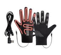 Gants chauffants électriques pour homme, alimentés par USB, 3 modes, gants de travail chauffants réglables, pour adultes, extérieur, hiver, équitation, randonnée, escalade, pêche, conduite, ski