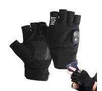 Gants Chauffants Électriques Type Demi-Doigts, Gants de Ski Chauffants, Contrôle Température 3 Niveaux pour Chasse Ski Vélo Moto Snowboard Trajet