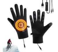 Gants chauffants - Gants chauffants électriques | Contrôle flexible via USB Gants de travail chauds, chauffe-mains ou ski Randonnée Cyclisme Snowboard luge Sports Travail Activités d'hiver Jeu