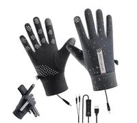 Gants chauffants - Gants chauffants électriques | Contrôle flexible via USB Gants de travail chauds, chauffe-mains ou ski Randonnée Cyclisme Snowboard luge Sports Travail Activités d'hiver Jeu