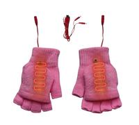 Gants chauffants - Gants d'hiver chauffants USB sans doigts - Équipement d'hiver chauffe-mains pour femmes et hommes - Chauffe-mains pour l'extérieur par temps froid, la chasse, le snowboard, la pêche