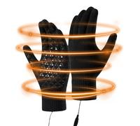 Gants Chauffants - Gants en Tricot de Polyester | Chauffe-Mains Thermiques à écran Tactile avec Protection Coupe-Vent, pour Le Ski, Le Cyclisme, la randonnée et la Conduite | pour Hommes et Femmes en