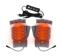 Gants chauffants | Longue durée 3 modes réglables - Chauffe-mains complet et demi-doigt USB Plug in Winter | Pour voyage, randonnée, camping, travail, temps froid, ski, maison, extérieur, neige