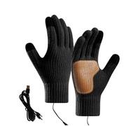 Gants chauffants longue durée avec doigts tactiles antidérapants - Noir Taille Unique - Homme/Femme - Édition température constante