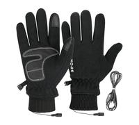 Gants chauffants, mitaines chauffantes d'hiver, gants chauffants USB pour écran, moufles thermiques USB, 1 paire de moufles imperméables et chaudes pour hommes, femmes, adultes, adolescents, cyclisme
