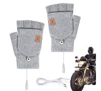Gants Chauffants - Mitaines Chauffantes Électriques | Gants Sans Doigts Pour Écran Tactile, Chauffe-mains Chauffants USB Pour Temps Froid, Écriture, Bureau, Sport, Pêche, Conduite, Cyclisme, Équitatio