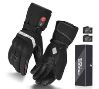 Gants Chauffants Moto Rechargeable Gants Hiver avec Batterie 7,4V 2203mAh pour Homme Femme, Gants Chauffants Électriques pour Ski de Neige Pêcher Cyclisme Chasse Arthrite Maladie de Raynaud M