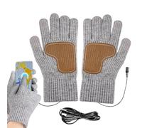 Gants chauffants, niveaux de chaleur réglables, 23,5 x 9,5 cm, gants chauffants d'hiver, mitaine à main, commodité alimentée par USB, pour les déplacements froids, le ski, la chasse ou la pêche