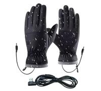 Gants chauffants pour 3 réglages de température avec doublure thermique USB | Gants chauffants coupe-vent imperméables pour le travail d'hiver, le ski, la neige, le vélo, l'équitation, la moto