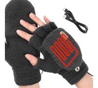 Gants Chauffants pour Femme - Gants Chauffants par Temps Froid, moufles d'hiver chauffantes USB 5 V pour Pelle à Neige, pêche sur Glace, Jardinage, livreur, Voyage, activités de Plein air
