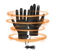 Gants chauffants pour femme - Moufles tactiles USB | Gants de cyclisme d'hiver - Pour moto, équitation, ski, gym, entraînement, haltérophilie, travail, course à pied