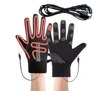 Gants Chauffants pour Femmes - Chauffage Électrique Alimenté par USB,Gants Chauffants Réglables 3 Modes Femmes,pour Adultes en Extérieur Randonnée Ski Conduite VTT Pêche Hiver
