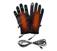 Gants Chauffants pour Femmes | Gants d'hiver Chauffants USB avec Compatibilité Écran Tactile - Mitaines Thermiques Hiver Imperméables pour Voyage Randonnée Ski Pêche Course à Pied Cyclisme