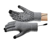 Gants chauffants pour homme - Polyester | Moufles thermiques pour écran tactile, gants de cyclisme coupe-vent en tricot | Pour femme par temps froid, conduite, camping, sport, voyage