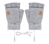 Gants chauffants pour hommes doux à écran tactile chauffe-mains d'hiver | Mitaines chauffantes USB pour femme, pour l'extérieur, la maison, le bureau, le sport, la conduite, le ski, la randonnée