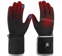 Gants Chauffants pour Hommes et Femmes, SAVIOR HEAT Gants d'hiver Fins Thermiques à Batterie Rechargeable électrique pour Temps Froid Ski Neige Conduite Cyclisme Course à Pied