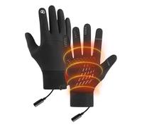 Gants Chauffants pour Hommes ; Gaants Chauffants USB, imperméables, Coupe-Vent, antidérapants, gantts Thermiques d'hiver | Mitaines à Cordon de Serrage pour écran Tactile pour Hommes et Femmes,