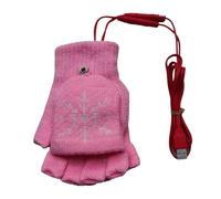 Gants chauffants pour les mains par temps froid Vêtements d'hiver | Gants électriques chauffants sans doigts avec USB pour climat froid, plein air, ski, snowboard, cyclisme, randonnée