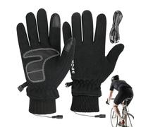 Gants chauffants pour l'extérieur | Gants chauffants USB pour écran tactile | 1 paire de moufles imperméables et chaudes pour hommes, femmes, adultes, adolescents, cyclisme, trajets et conduite