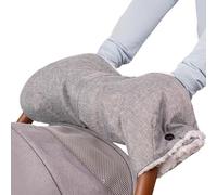 Gants chauffants pour poussettes d'hiver, couche extérieure Oxford, gants doublés en peluche pour la plupart des poussettes et landaus - Gants de landau doublés en flanelle douce pour nouveau-né