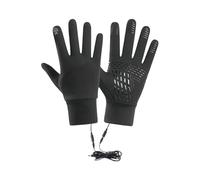 Gants Chauffants Rechargeables - Gants Chauffants d'hiver Tactiles et,Mitaines Coupe-Vent pour Conduite Adultes Utilisation Téléphone Moto Promenade Chiens Ski