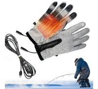 Gants chauffants rechargeables, gants thermiques avec charge USB et compatibilité tactile, gants thermiques isolants pour sports d'hiver, randonnée, moto et activités