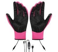 Gants Chauffants - Réponse Tactile De Précision, Gants Chauffants USB, Gantss D'hiver Imperméables Pour Écran Tactile, Température Réglable, Cyclisme, Ski, Travail En Plein Air, Camping, Alpinisme