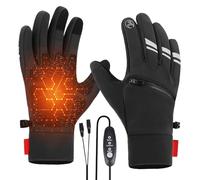 Gants Chauffants | Trois Réglages De Température Gants Électriques Chauffants Tactiles Avec Poches | Moufles Chauffantes | Pour Sports D'Hiver Randonnée Chasse Motocyclisme Ski Camping Cyclisme