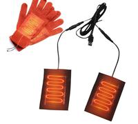 Gants chauffants USB - Coussin chauffant pour gants d'hiver 5 V | Gants de thérapie par la chaleur, chauffe-mains d'hiver, coussin chauffant 2 en 1,