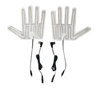 Gants chauffants USB Coussinet Hiver Chaud Cinq Doigts Chauffage Film électrique Gant Feuille pour le Ski Chauffe-Main Rechargeable USB Chauffé Hiver Chaud Cinq Doigts Feuille de Film Électrique