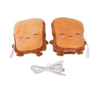 Gants Chauffants USB Mignons sans Doigts Portables en Peluche Super Douce Poignet r é glable pour Ordinateur Portable Chauffe - Mains Chauffage Rapide pour Taper écrire Travailler