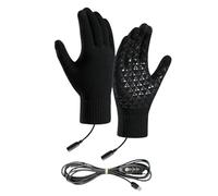 Gants Chauffants USB - Mitaines de réchauffement Hivernal électrique, réchauffeurs Thermiques réglables | Écran Tactile Gants à Vent pour Conduite à vélo de Ski à vélo de randonnée Snowboard