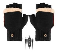 Gants Chauffants USB - Mixte - Noir - 3 Températures Réglables M/L