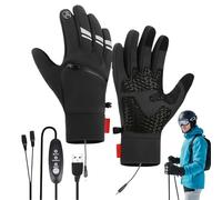 Gants Chauffants USB - Moufles Électriques Imperméables Réutilisables avec 3 Niveaux de Chauffage,Gants d'hiver Chauffants USB | pour Chasse Camping Football Golf Travail Motocyclette et Activités