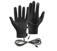 Gants chauffants USB pour activités de plein air, gants chauds coupe-vent pour écran tactile pour randonnée, course à pied, cyclisme, ski, alpinisme