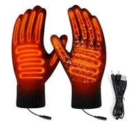 Gants chauffants USB pour homme et femme - Gants chauffants électriques avec chauffage des deux côtés - Pour ski, cyclisme, moto, randonnée et utilisation quotidienne