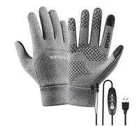 Gants chauffants USB - Trois réglages avec fonction tactile | Gants thermiques électriques pour cyclisme, ski, extérieur, , conduite, randonnée, journées froides, lieu de travail