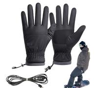 Gants chauffés - électrique | Gants de Travail de Chauffage | USB Hiver Mitten avec écran Tactile | 3 Niveaux Chauffage à Main réglable pour Les Femmes de Construction de trajets de Construction