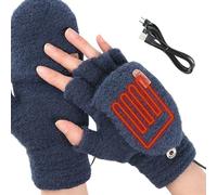 Gants chauffés Femmes - Mitts chauffés hivernaux USB pour la pêche à la Glace | Gants Plus Chauds à Main Rechargeables à température réglable, Mitaines Plus Chaudes pour Le Jardinage de pelletage de