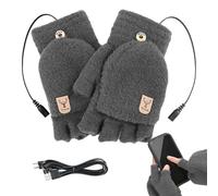 Gants chauffés Femmes - Mitts chauffés hivernaux USB pour la pêche à la Glace | Gants Plus Chauds à Main Rechargeables à température réglable, Mitaines Plus Chaudes pour Le Jardinage de pelletage de
