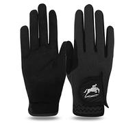 Gants Cheval Equitation Femme Quotidien ÉQuestre Fille Paire De Valeur, Prise en Confortable Riders Trend Durable Et Respirante Filles Poney ExtÉRieur Mitts (S, Noir)
