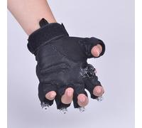 Gants clignotants LED avec faisceaux à point unique rechargeables pour spectacles de scène, discothèque et danse, Rouge, Right Hand