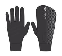 Nathan Hypernight Reflective Convertible Mitt Gloves Noir L