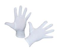 Gants coton tricoté Kerbl DermaTex (x6) Blanc Taille 8