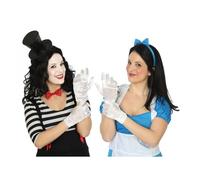 Gants courtes - ATOSA - Blanc - Homme et Femme - Accessoire de Déguisement