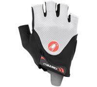 Gants courts Castelli Arenberg Gel 2 Rosso Corsa noir blanc, Taille S