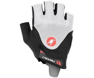 Gants courts Castelli Arenberg Gel 2 Rosso Corsa noir blanc, Taille S